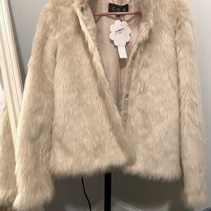 NWT Faux Fur Jacket | Small